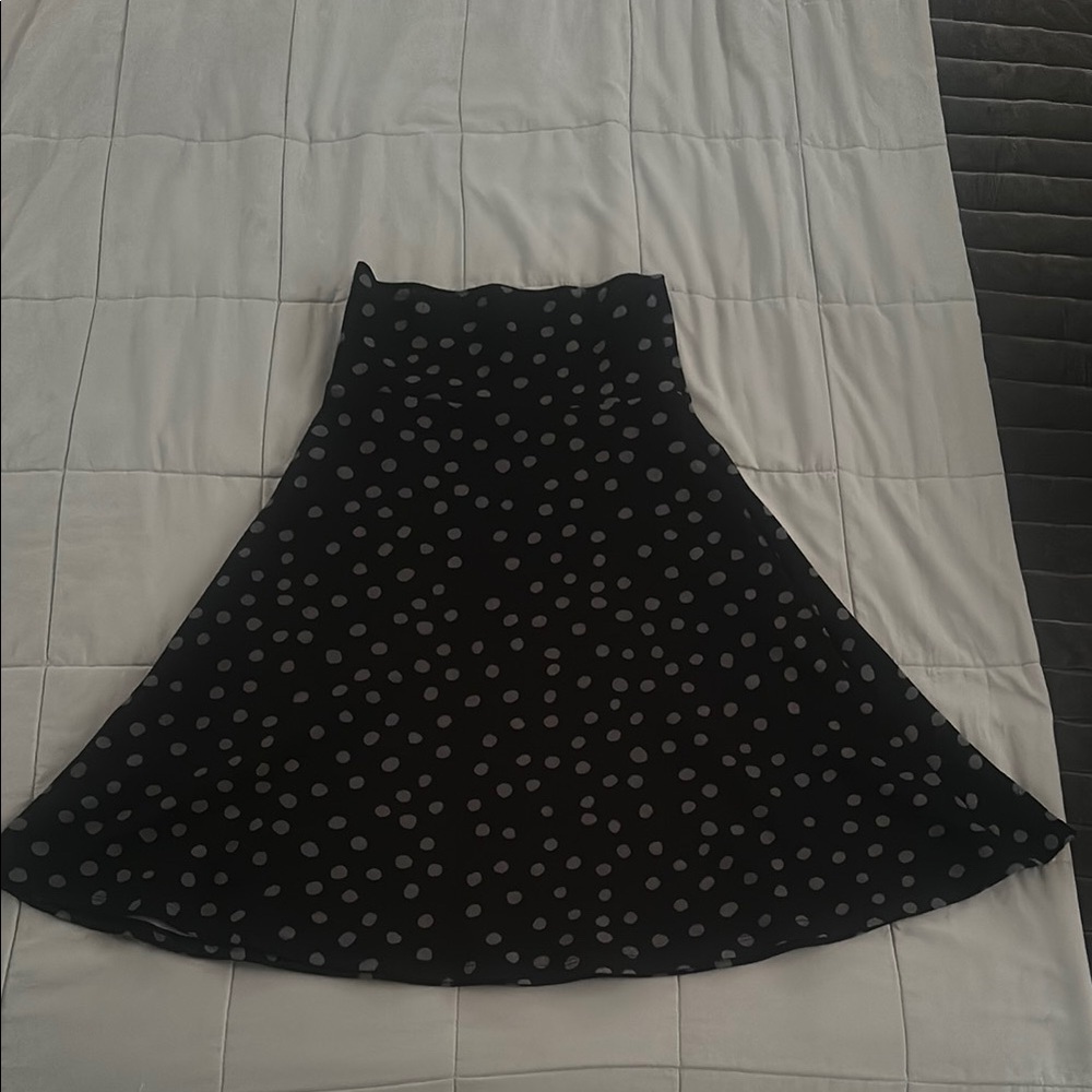 LuLaRoe Black and White A-Line Midi Skirt Casual